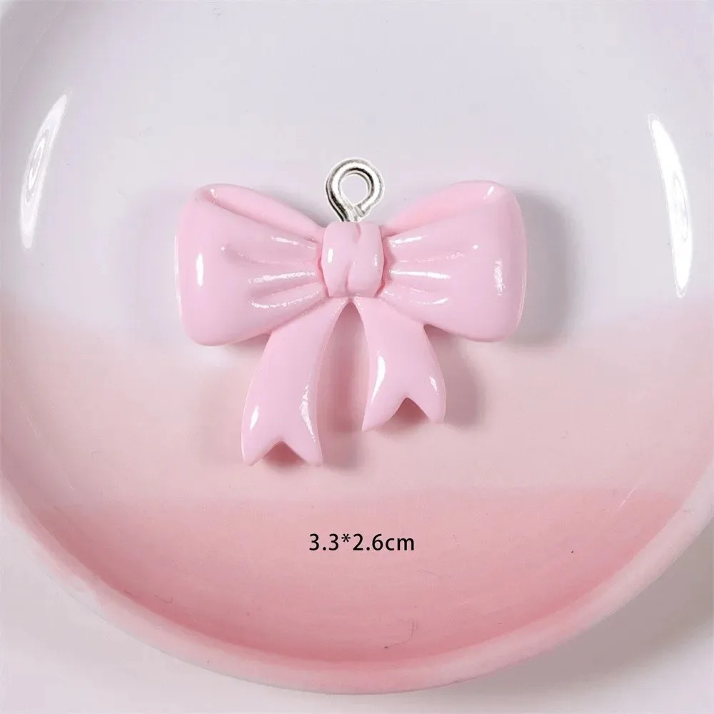 Resin Art Jewelry Kit - 10 stuks snoepkleurige strik harsbedels handgemaakte