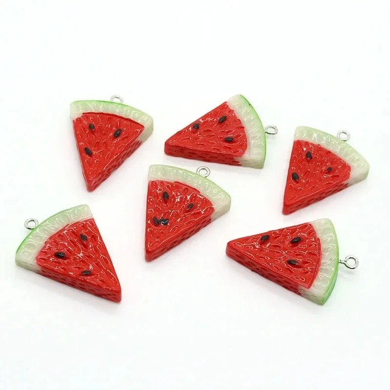 Resin Art Jewelry Kit - 10 stuks dubbelzijdige driehoekige watermeloen hars