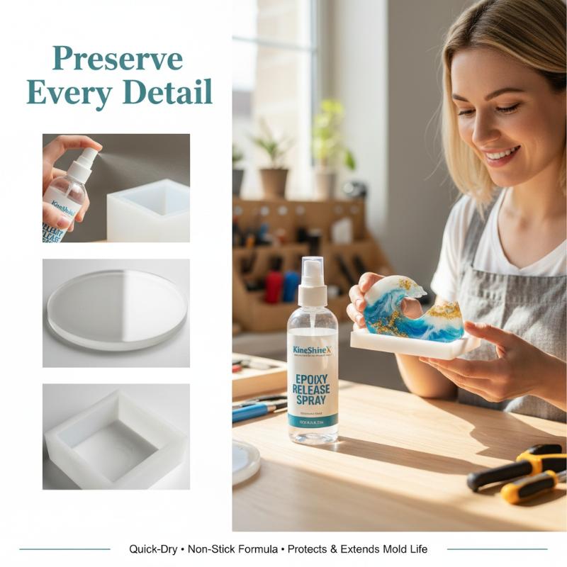 Release Spray Silicone - Epoxy Mold Demold Spray Niet-giftige ontkoppelingsspray