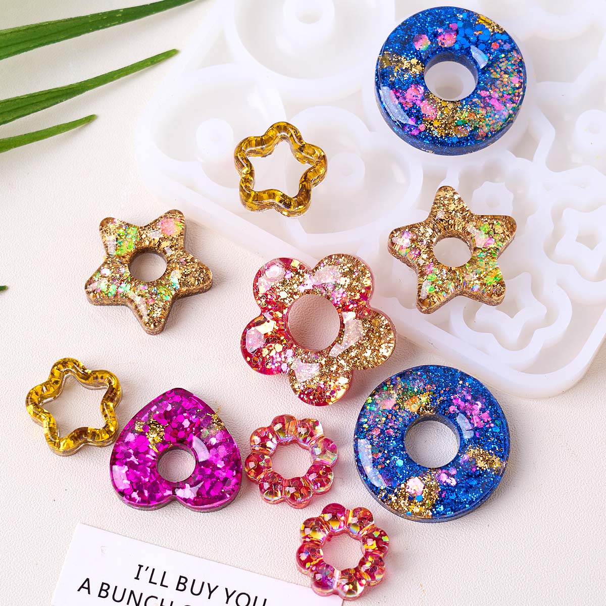 Resin Art Heart - Multifunctionele sieraden siliconen mal DIY handgemaakte