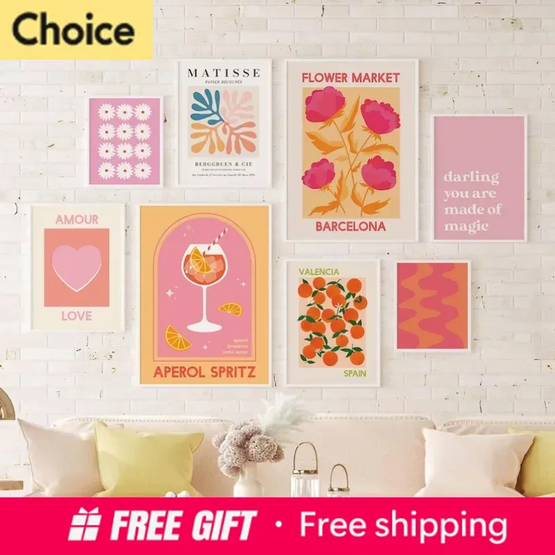 Resin Art Flower - 2026 Matisse Juice Fruit Roze Oranje