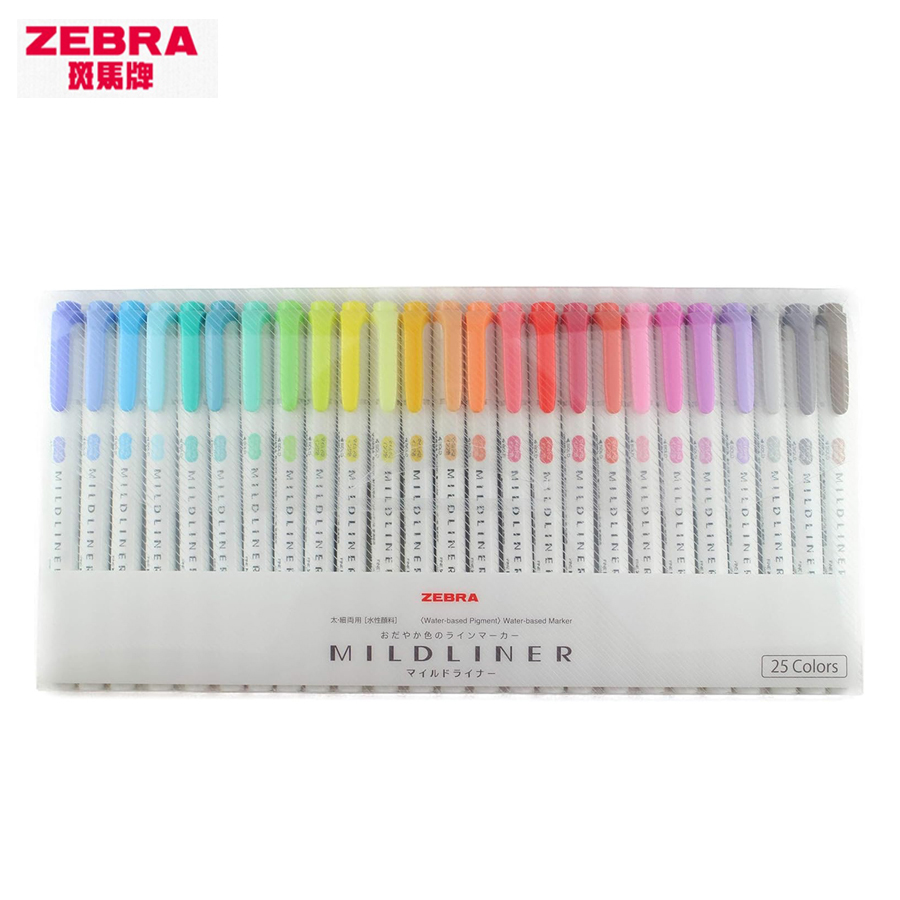 Zebra Pen Mildliner - Zebra Volledige 35/25 Kleuren Mildliner Markeerstiften