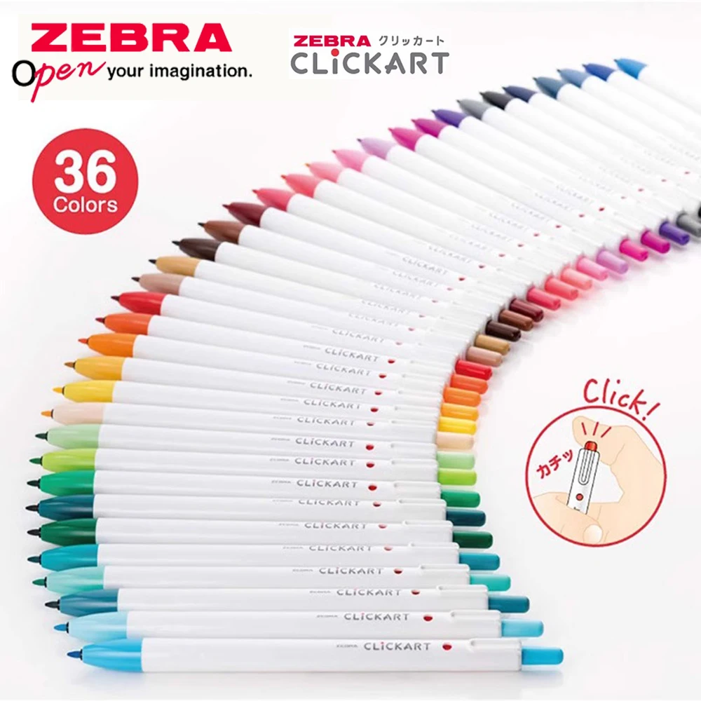 Zebra Pen Mildliner - 1 stks Japan ZEBRA Markeerstift Clickart