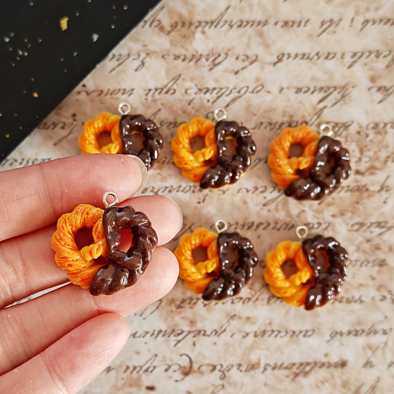 Resin Art Jewelry Kit - 6 stuks simulatie hart chocolade hars