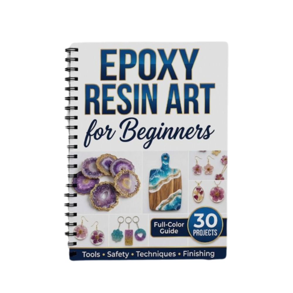 Resin Art Book - Stapsgewijs epoxyhars-kunsthandboek 30 projecten Creatieve essentiële