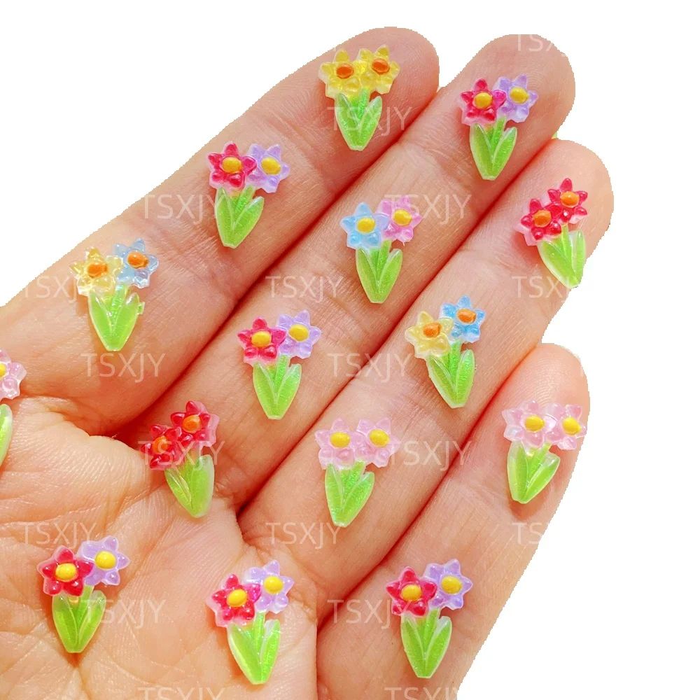 Resin Art Design For Wedding - 50 stuks schattige mini kleurrijke sprankelende