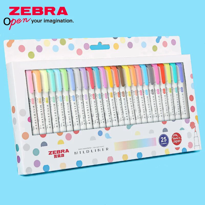 Zebra Pen Mildliner - Zebra Mildliner Markeerstift Wkt7 Tweekoppige Markeerstift