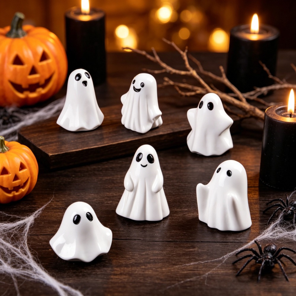 Resin Art Workshop - 20 stuks Halloween Ghost Miniatuur Decor