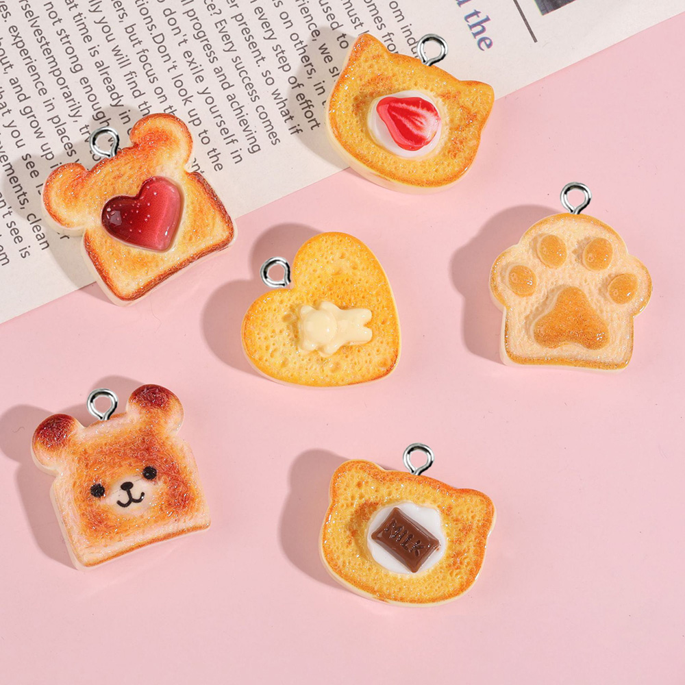 Resin Art Heart - 10 stuks hartvormige beer kat dierenvormige