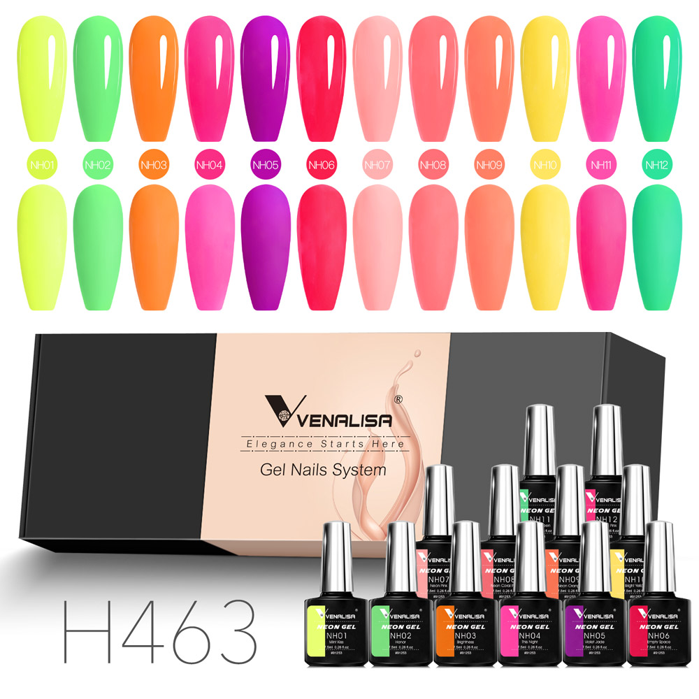 Resin Art Training - VENALISA Neon Gel Nagellak Kit 7.5ml