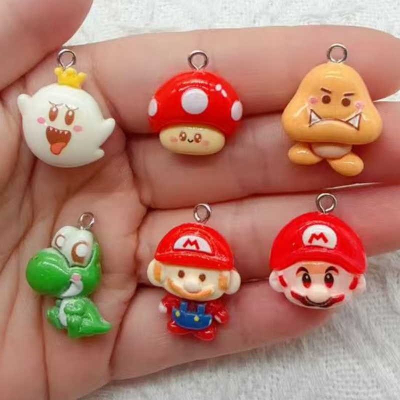 Resin Art Jewelry Kit - 10 stuks hars cartoon hangers, DIY