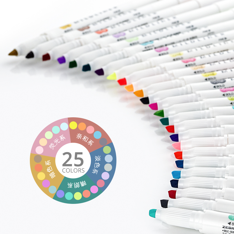 Zebra Pen Mildliner - Zebra Mildliner Liner Double Headed Markeerstift