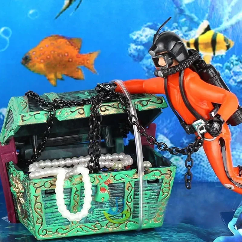 Resin Art Underwater - Hars Schat Hunter Diver Fish Tank