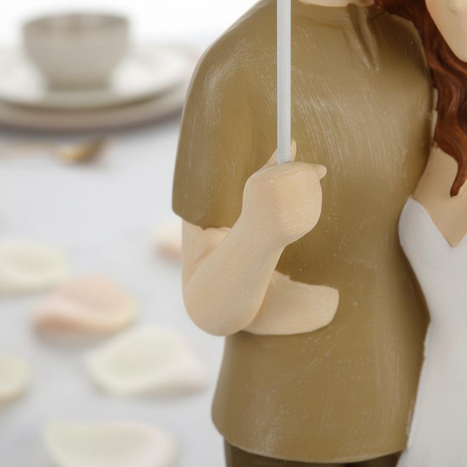 Resin Art Design For Wedding - Koppel onder paraplu decoratie elegant design