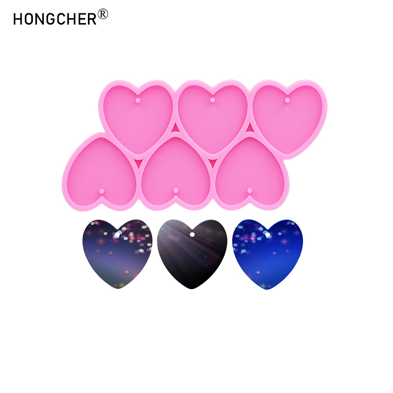 Resin Art Heart - Glanzende spiegel liefde epoxyhars siliconen mal