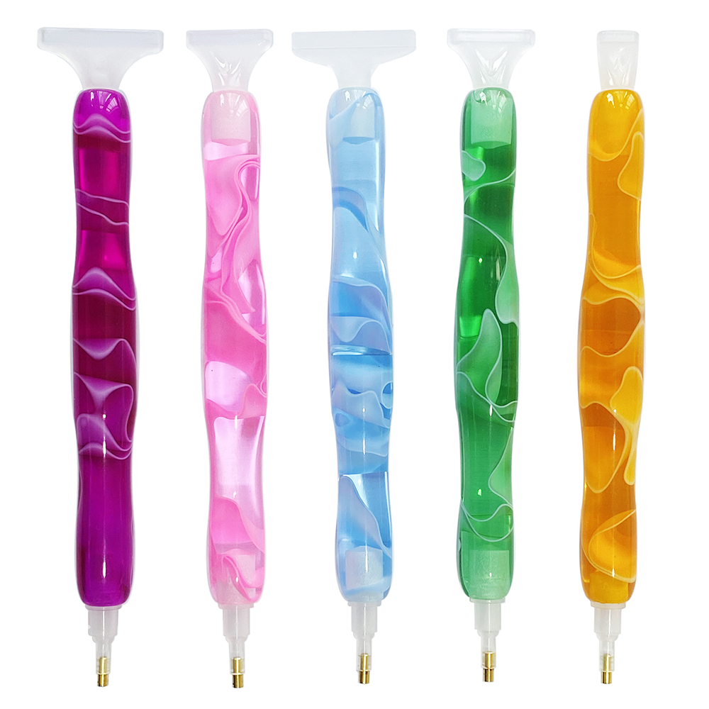 Resin Art Workshop - Kleurrijke harsdiamant schilderpen met 5 verwisselbare