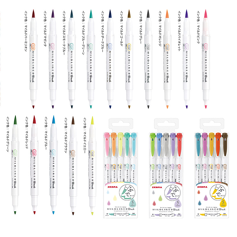 25 kleuren ZEBRA Mildliner Mar - Zebra Pen Mildliner recensie en prijs
