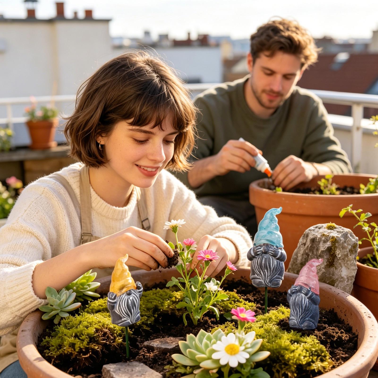 Decoratieve tuinpalen 3-delige - Resin Art Flower recensie en prijs