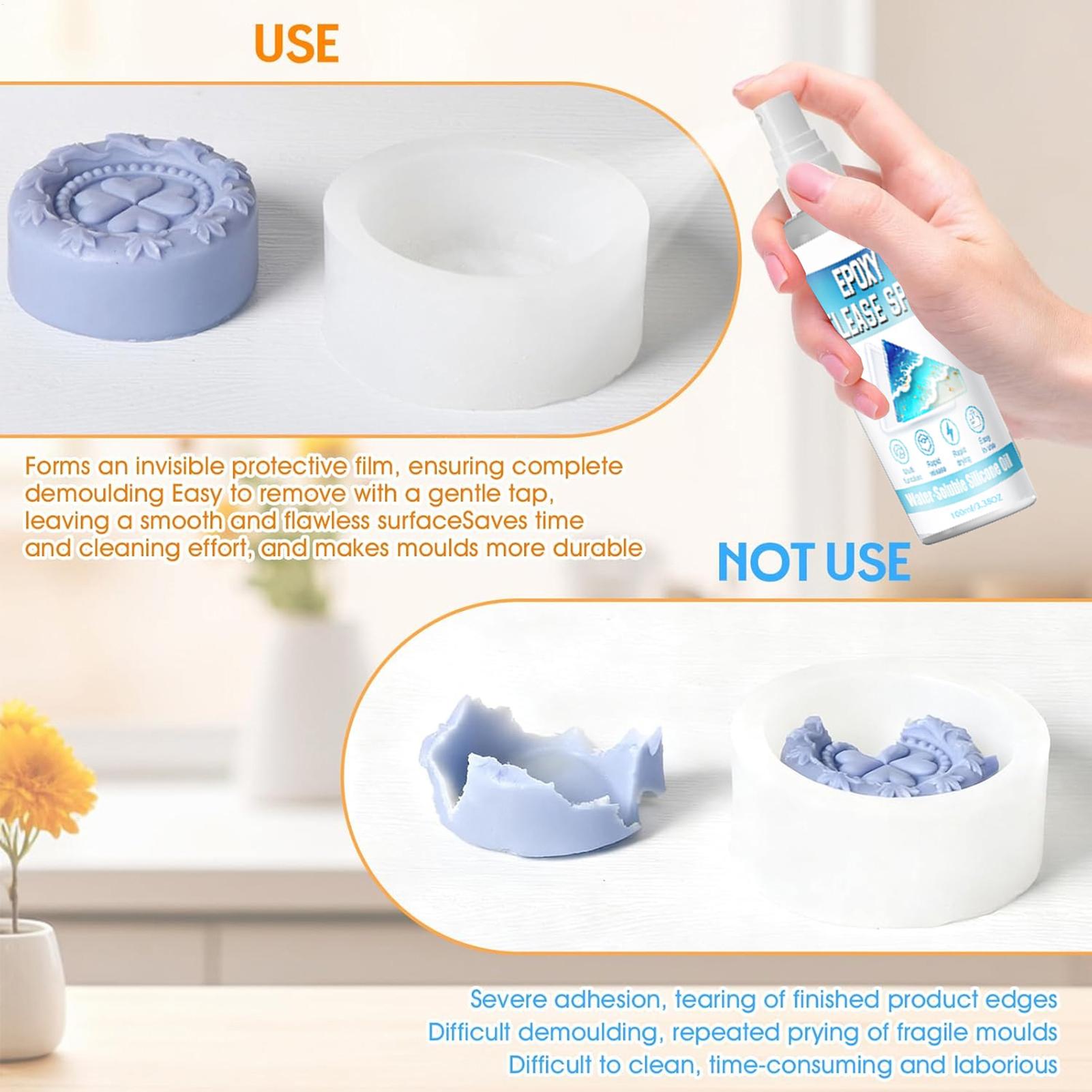 Siliconen ontvormspray Epoxy o - Resin Art Workshop recensie en prijs