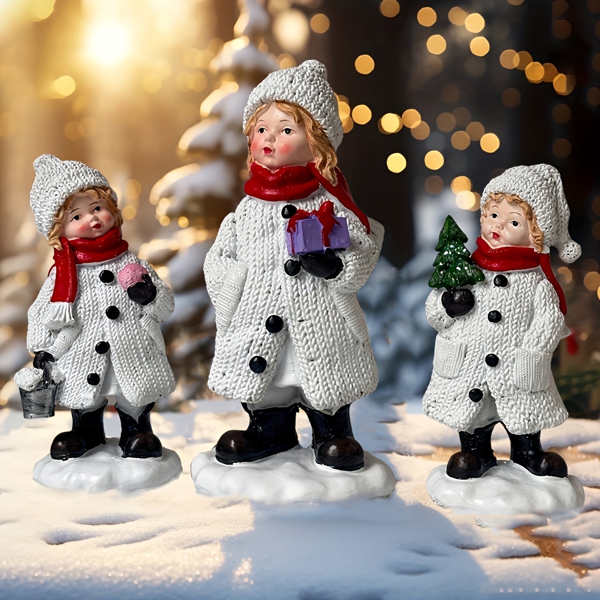 Prachtig sneeuwpop hars standb - Resin Art Tree recensie en prijs