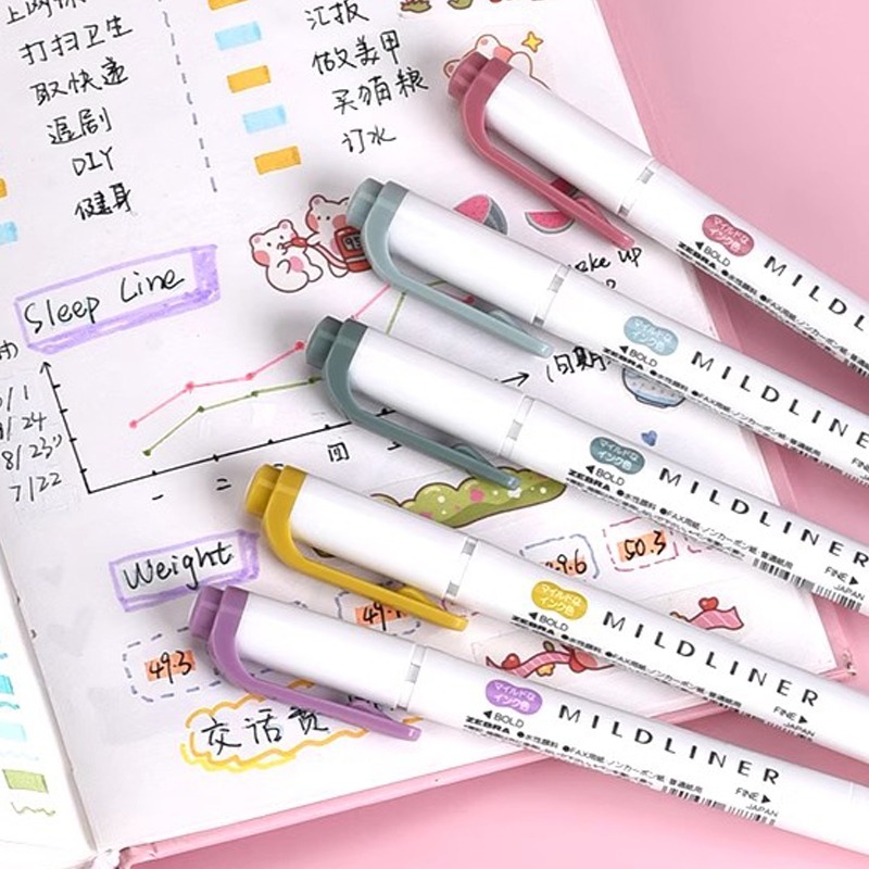 Zebra Mildliner markeerstift,  - Zebra Pen Mildliner recensie en prijs