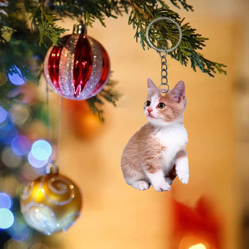 Zwart-witte kat sleutelhanger  - Resin Art Keychain Design recensie en prijs