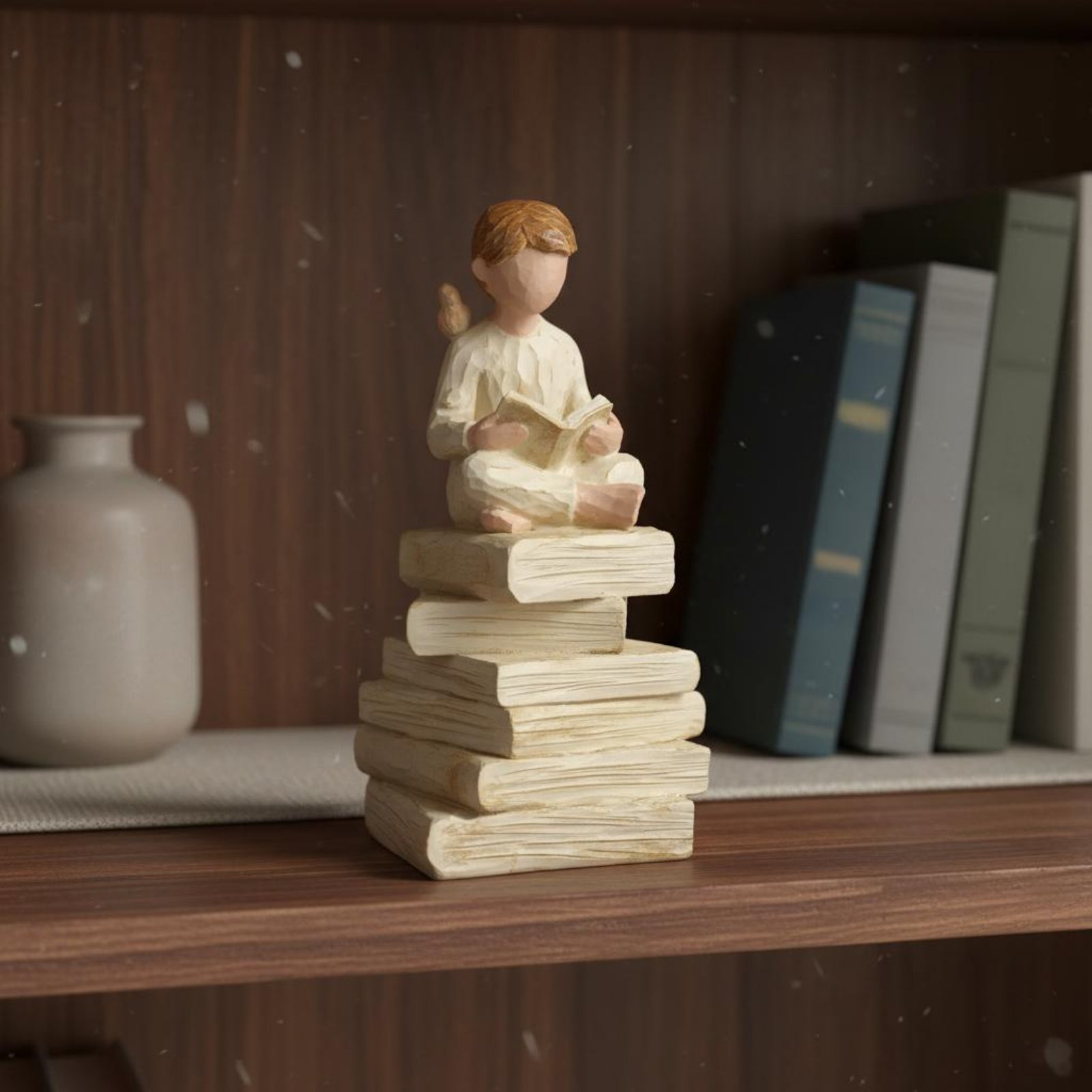Meisje op boeken standbeeld ku - Resin Art Book recensie en prijs