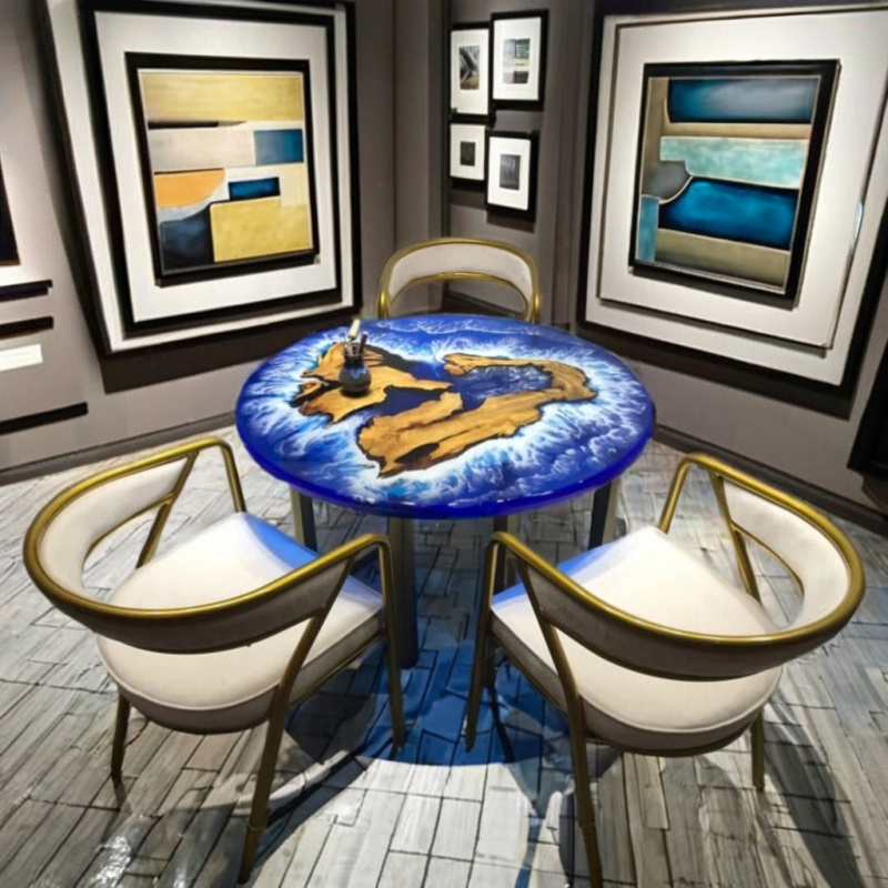 Moderne harskunst eettafel van - Resin Art Design For Wedding recensie en prijs