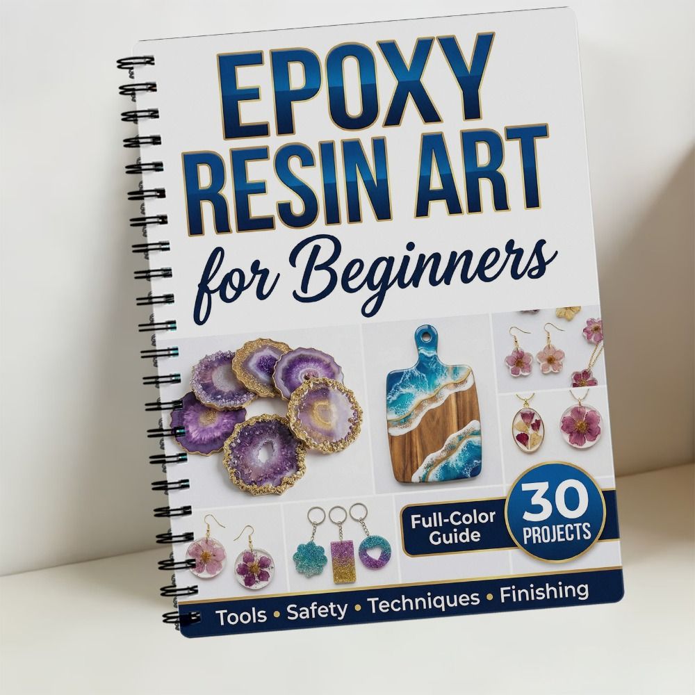 Stapsgewijs epoxyhars-kunsthan - Resin Art Book recensie en prijs