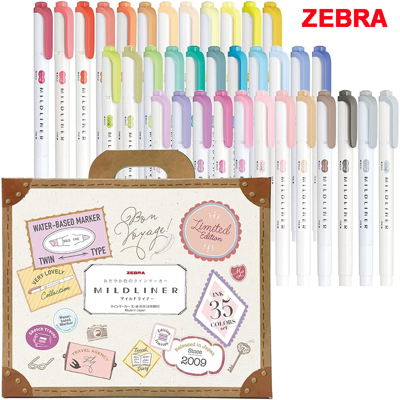 Zebra 25/35 kleuren Mildliner  - Zebra Pen Mildliner recensie en prijs