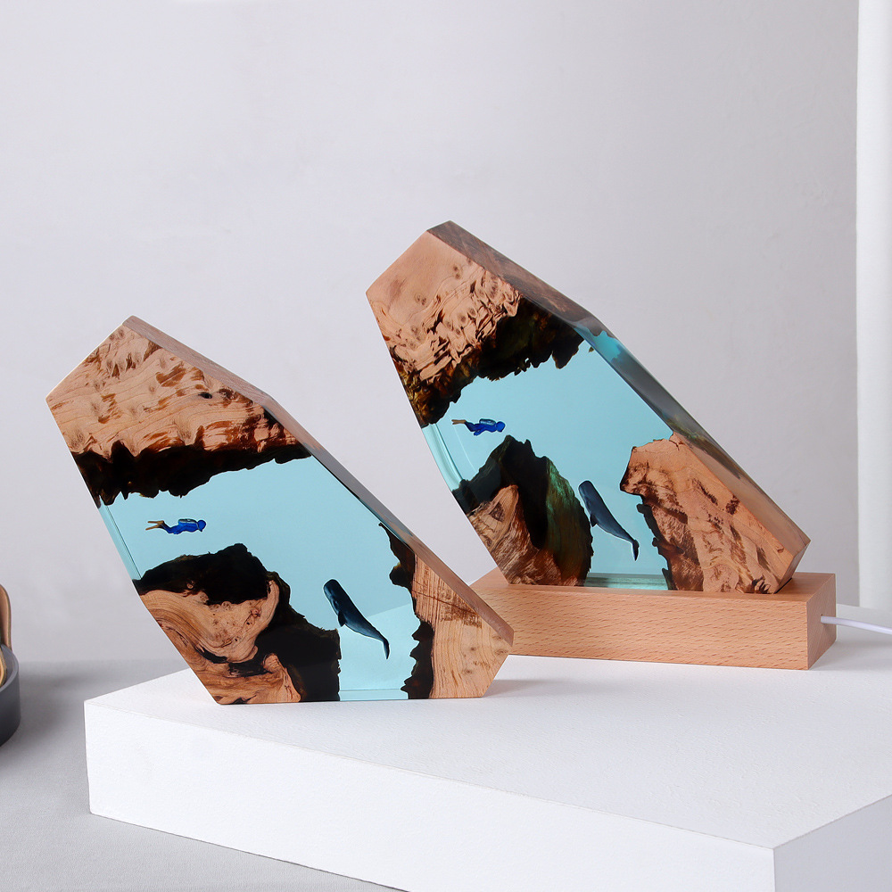 Nieuwe onderwatergrot walvis d - Resin Art Underwater recensie en prijs