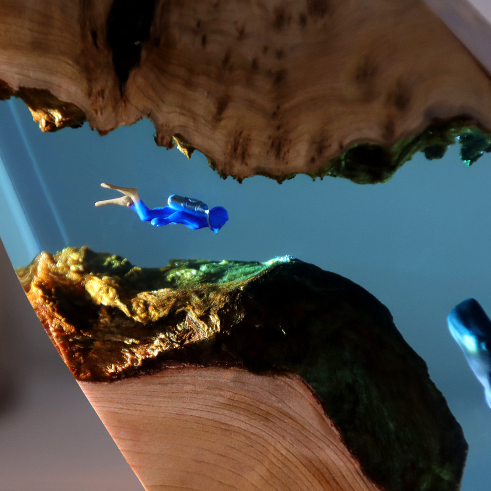 Nieuwe onderwatergrot walvis d - Resin Art Underwater recensie en prijs