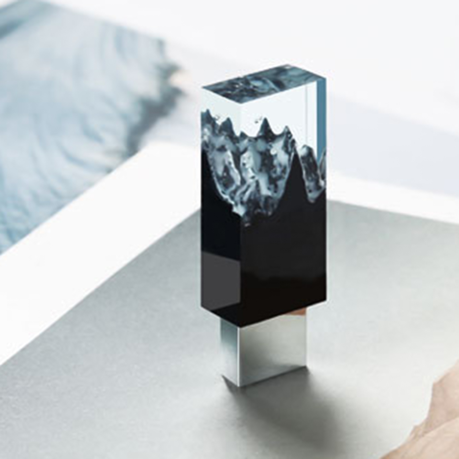 Prachtig oceaanlandschap epoxy - Resin Art Keychain Design recensie en prijs