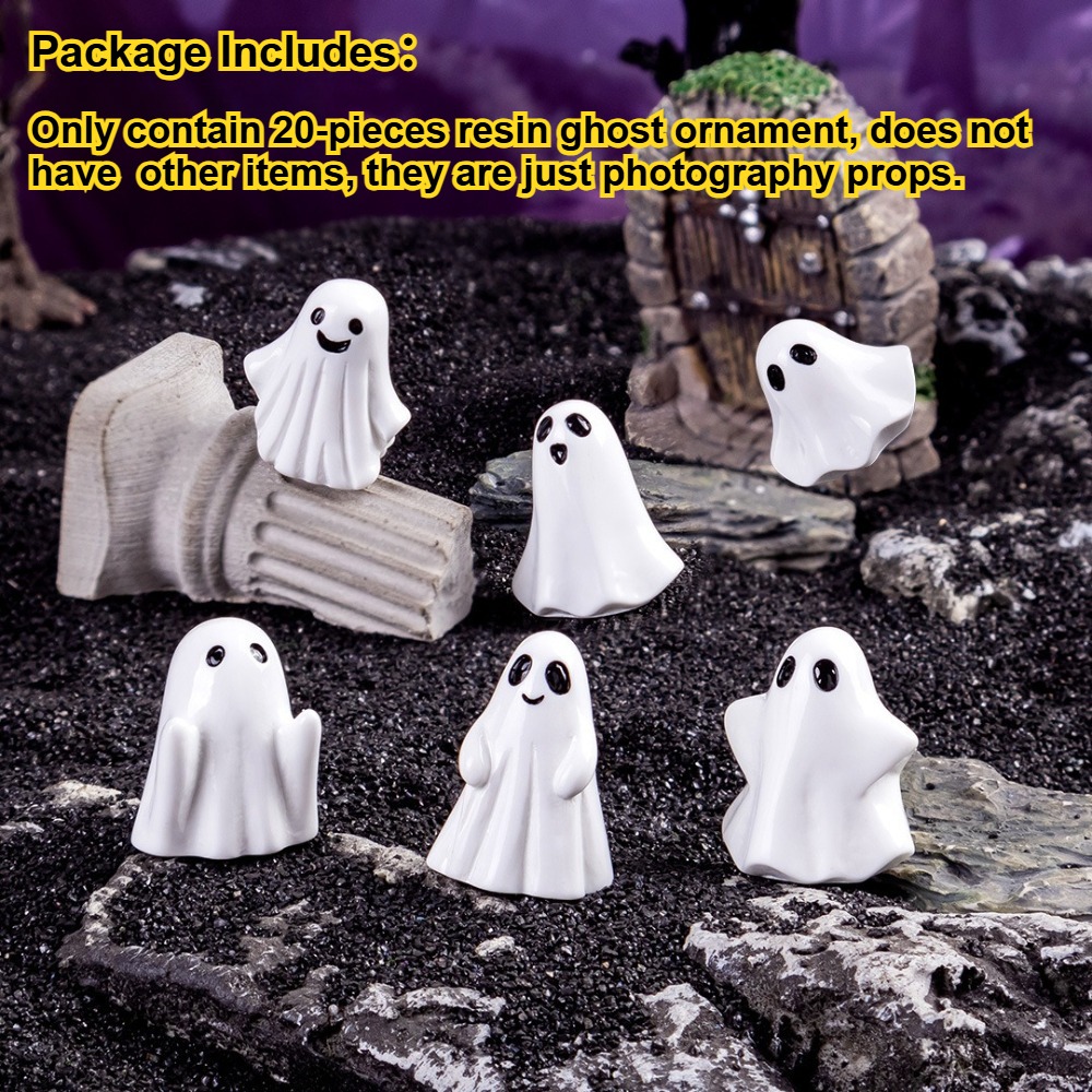 20 stuks Halloween Ghost Minia - Resin Art Workshop recensie en prijs