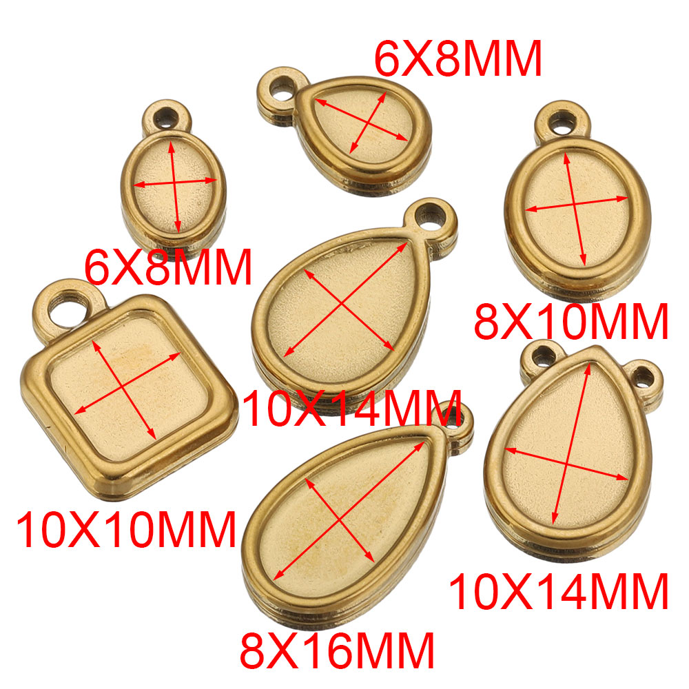 5 stuks roestvrijstalen vierka - Resin Art Jewelry Kit recensie en prijs