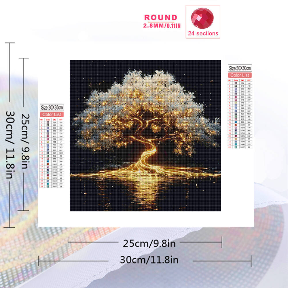 Frameloos, diamantmozaïek boom - Resin Art Tree recensie en prijs