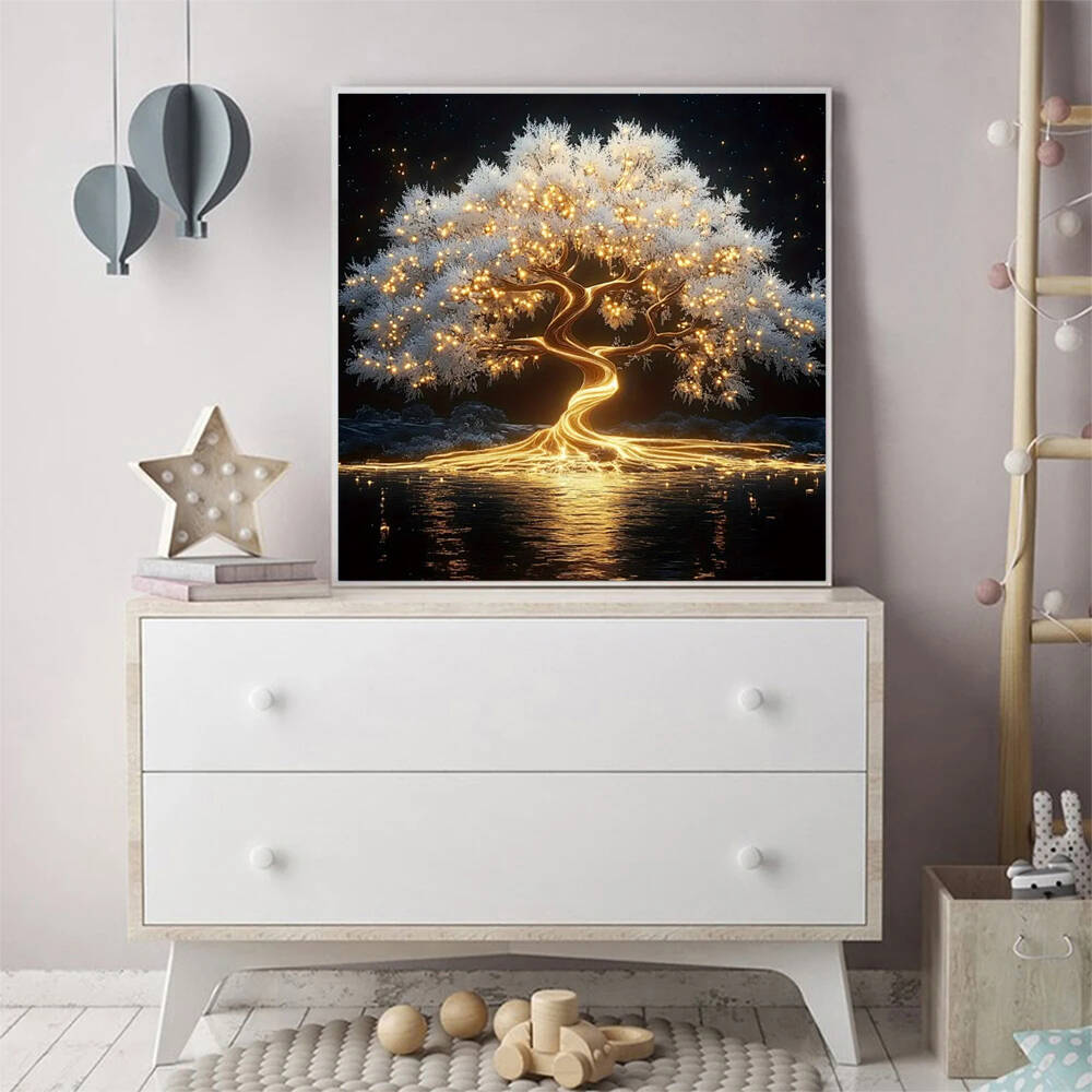 Frameloos, diamantmozaïek boom - Resin Art Tree recensie en prijs