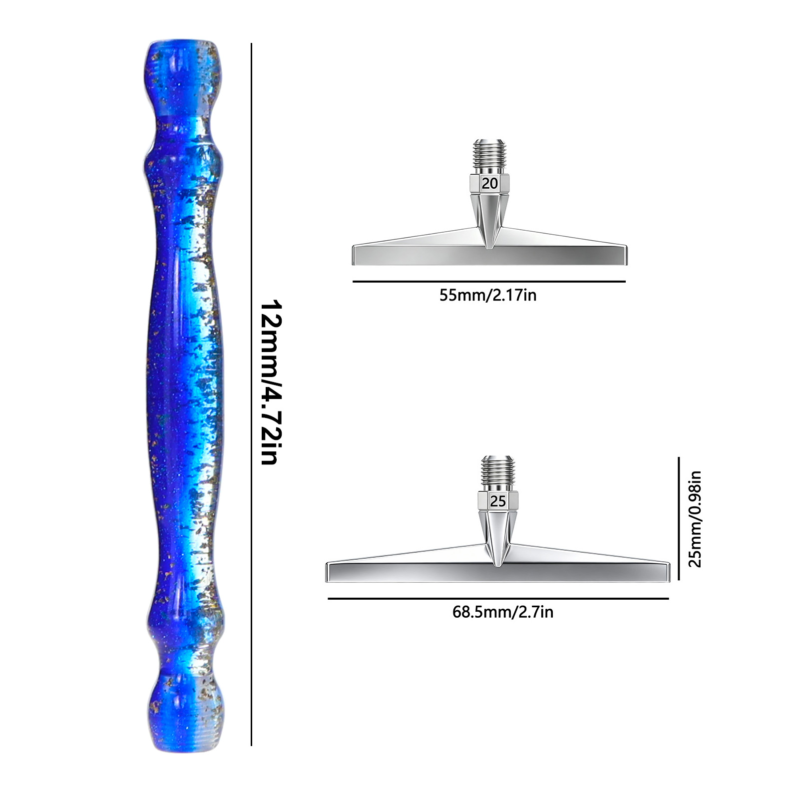 Dunne 1-25 stuks metalen hoogw - Resin Art Workshop recensie en prijs