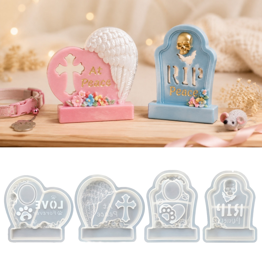 Hartvormige grafsteen gedenkpl - Resin Art Heart recensie en prijs