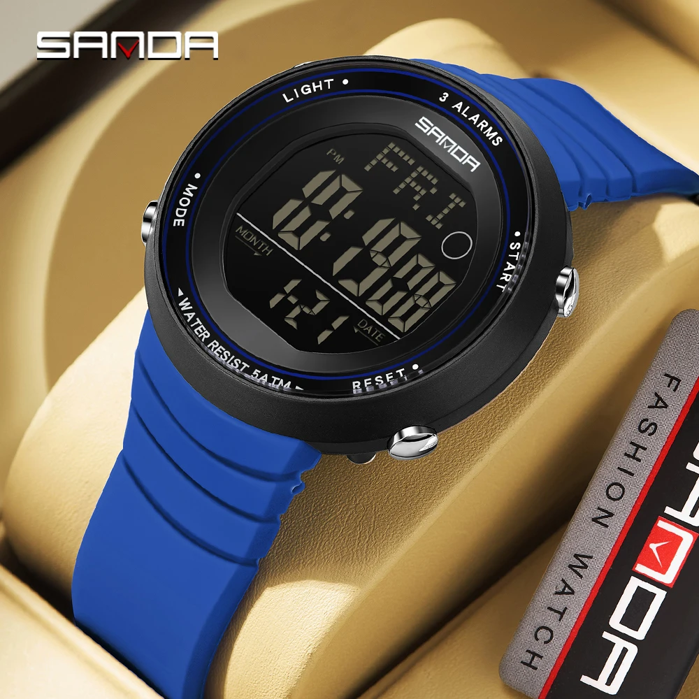 SANDA digitaal sporthorloge vo - Resin Art Underwater recensie en prijs