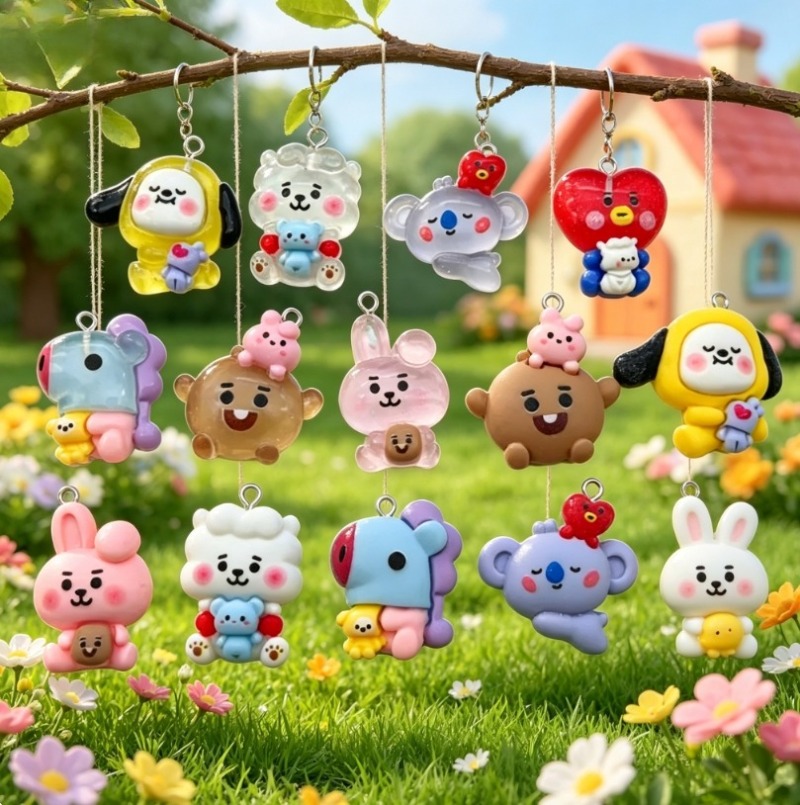 7 stks BT21 Hars Cartoon Charm - Resin Art Jewelry Kit recensie en prijs