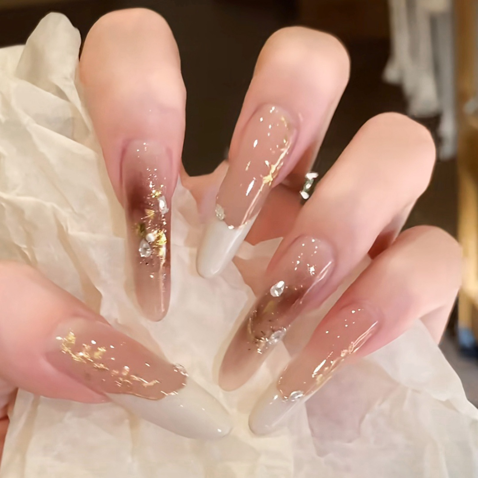 10st Cat Eye Print Franse Nail - Resin Art Design For Wedding recensie en prijs