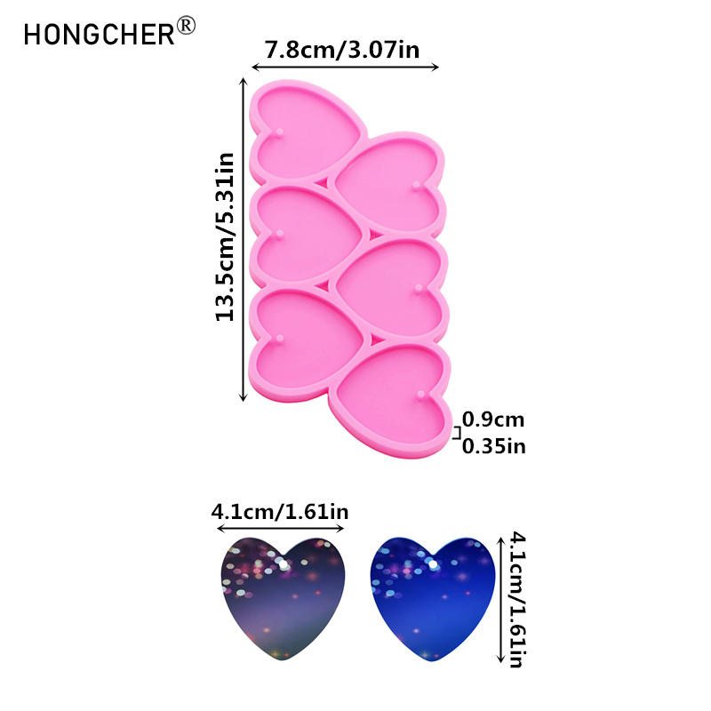 Glanzende spiegel liefde epoxy - Resin Art Heart recensie en prijs